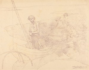 Den stakkars fiskeren av Pierre Puvis de Chavannes