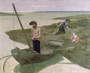 Den stakkars fiskeren av Pierre Puvis de Chavannes