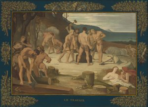 Arbeid, c. 1863. av Pierre Puvis de Chavannes