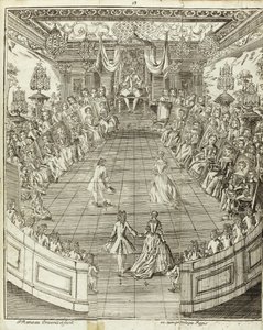 Illustrasjon fra The Dancing Master, 1734 av Pierre Rameau