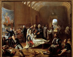 En ambulanse under den franske landsbygda i 1814 Maleri av Pierre Vigneron (1789-1872) 1814 Søn. 0,6x0,73 m Paris, Musee Carnavalet