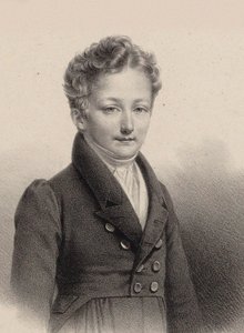 Portrett av pianisten og komponisten Sigismund Thalberg 1812-1871, 1826.