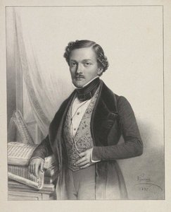 Portrett av sangeren Gilbert-Louis Duprez 1806-1896, 1837