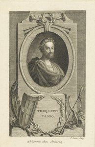 Portrett av Torquato Tasso 1544-1595, ca 1770. av Pierre Savart