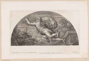 Flying Mercury, Seen from the Back Representations of Heroic Deeds (serietittel) Heroicae virtutis imagines (...) (serietittel) av Pierre Simon (I)