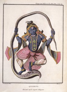 Krishna danser på Kaliya-slangen, fra 