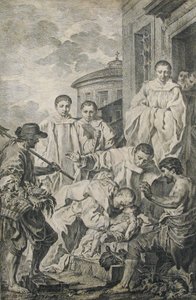 Saint Benedict gjenoppliver et barn, 1700-tallet. av Pierre Subleyras