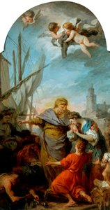 The Embarkation of St Paula for the Holy Land, ca. 1738-39 (olje på lerret) av Pierre Subleyras
