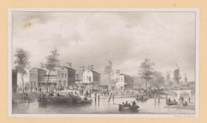 Stasjonsbygninger til Rhinen Railway i Amsterdam av Pierre Tetar van Elven (possibly)