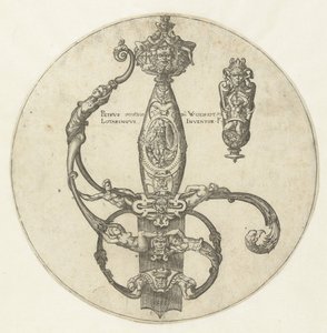 Design for festet av et sverd av Pierre Woeiriot (II)