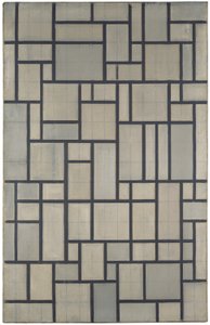 Komposisjon med rutenett 2 av Piet Mondrian