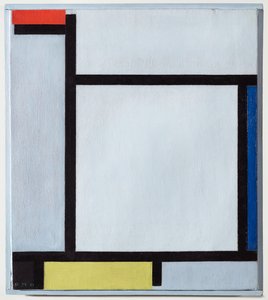 Komposisjon med rødt, blått, svart, gult og grått, 1921