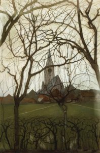 Landsbykirke (Dorfkirche); Jacobs kirke, Winterswijk av Piet Mondrian