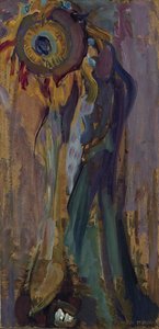 Døende solsikke I, 1908. av Piet Mondrian