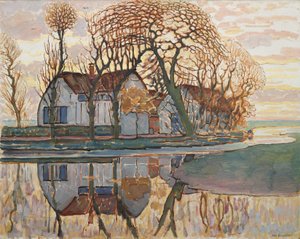 Gård nær Duivendrecht, ca. 1916 av Piet Mondrian