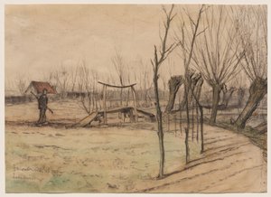 Landskap ved Loosduinen av Piet Mondrian