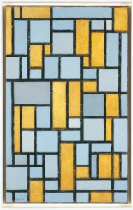 Piet Mondrian (1872–1944), komposisjon i grått og oker, 1918 av Piet Mondrian
