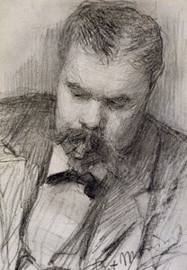 Portrett av Frits Mondrian av Piet Mondrian