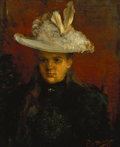 Princesje, ca. 1898 (olje på lerret) av Piet Mondrian