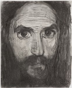 Selvportrett, 1908. av Piet Mondrian