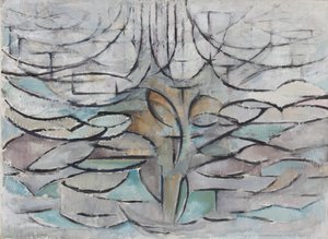 Det blomstrende epletreet, 1912. av Piet Mondrian