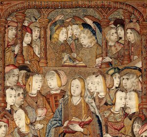 Triumfer til Guds mor eller gullspurver, ca. 1500-02 (teppe)