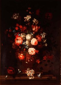 Stilleben, blandede blomster av Pieter (circle of) Casteels