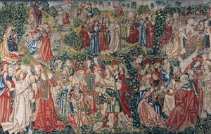 Lignelsen om arbeiderne i vingården, ca.1500 (teppe)