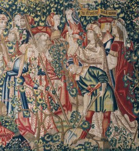 Lignelsen om arbeiderne i vingården, ca.1500 (teppe)