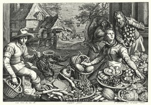 Grønnsaks- og fjærfeselgerne av Pieter 150708 75 after Aertsen