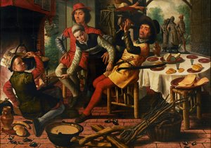 Bønder ved ildstedet, 1556. av Pieter Aertsen