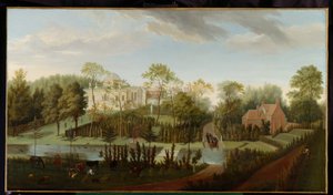 Utsikt over Chiswick House fra sør-vest (olje på lerret)