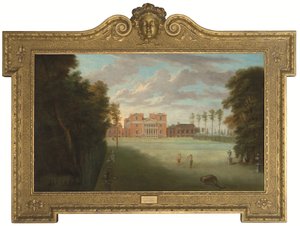 Utsikt over Tottenham Park, Wiltshire (olje på lerret)
