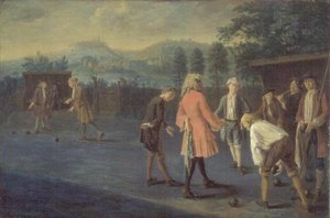 Figurer på en bowlingbane (panel)