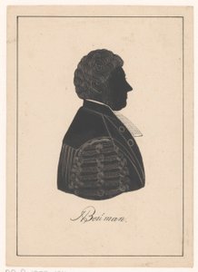 Silhuettportrett av Herman Bouman av Pieter Barbiers (IV) (possibly)