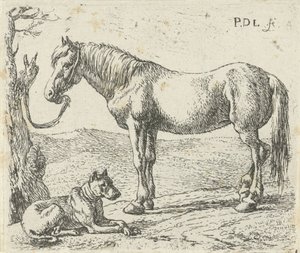 Hest og hund i en eng Hester (serietittel)