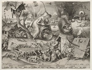 De syv dødssyndene: sinne av Pieter Bruegel