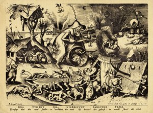 Ira, gravert av H. Cock, 1558 (tregravering) av Pieter Bruegel the Elder