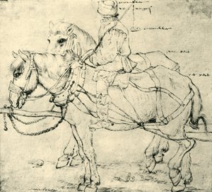 Rytter og to hester, 1559-1563, 1943. av Pieter Bruegel the Elder