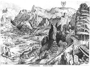 Den angrende Magdalena, gravert av Hieronymus Bosch (ca. 1510-70) ca. 1555-57 av Pieter Bruegel the Elder