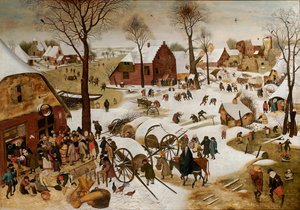 Folketellingen i Betlehem Nummereringen i Betlehem, tidlig på 1600-tallet.
