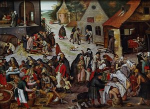 De syv barmhjertighetsverkene av Pieter Brueghel the Younger