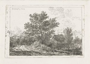 Landskap med gård av Pieter Casper Christ