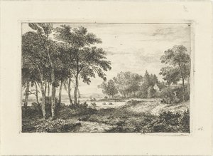 Landskap med rytter av Pieter Casper Christ