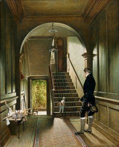 Trappen til malerens bolig i London, 1828