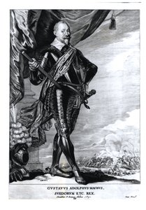 Portrett av Gustavus Adolphus den store, svenskenes konge (1592-1632), 1650