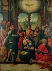 Den hellige ånds nedstigning av Pieter Coecke van Aelst