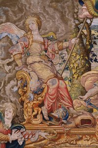 flamsk billedvev. Serie De syv hovedsynder: Forfengelighet (stolthet). Tegneserieskaper Pieter Coecke van Aelst. Atelier i Brussel. ca 1542-1544.