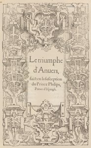 Antwerpens triumf gjort i mistanke til prins Philips, prins av Spania, 1550. av Pieter Coecke van Aelst