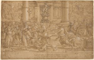 Offeret i Lystra av Pieter Coecke van Aelst